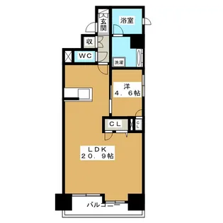 アリービオ東口【6階】の間取り
