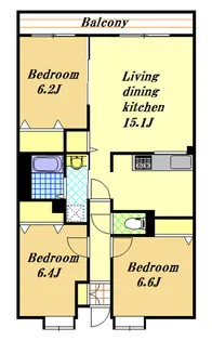 アソシエーション【4階】の間取り