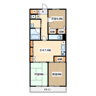 グリーンハイツ第1【4階】の間取り