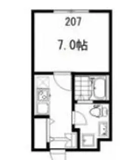 フォセット南行徳【2階】の間取り