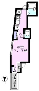 ハーミット北千住【2階】の間取り