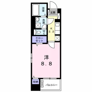 グランコート国府【2階】の間取り