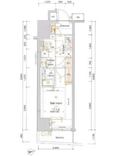 ARTESSIMO ALDO アルテシモアルド【14階】の間取り