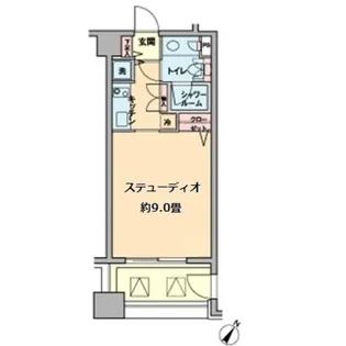 カスタリア水天宮【3階】の間取り