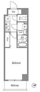 クオリタス浅草【7階】の間取り