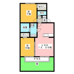 ルミナスII【1階】の間取り