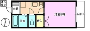 城山ハイツI【2階】の間取り