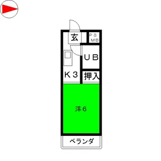 第5七福ビル【4階】の間取り