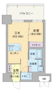 サザンクレスト七道シエル【7階】の間取り