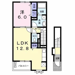 コッティ・ノイ【2階】の間取り