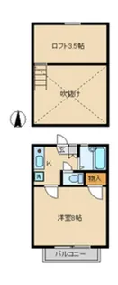 ユーツーハイム【2階】の間取り
