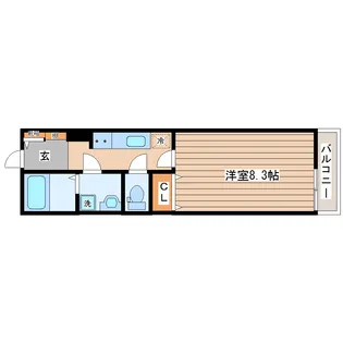 アスコット名取駅西【2階】の間取り