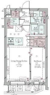 コンシェリア目黒本町 THE RESIDENCE【2階】の間取り