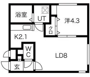 レーヴィア千歳【2階】の間取り