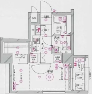 セジョリ王子駅前【2階】の間取り