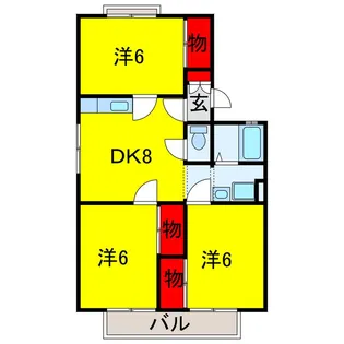 ローズコート【2階】の間取り