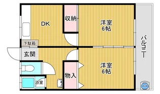 パンション明石【3階】の間取り