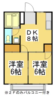 シティハイツ佐野【1階】の間取り