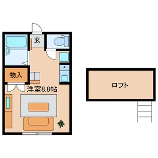 cocosumu I【2階】の間取り