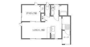 フルール・ガーデン【1階】の間取り