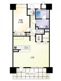 巣雲閣ハウスバーンフリート西白島【6階】の間取り