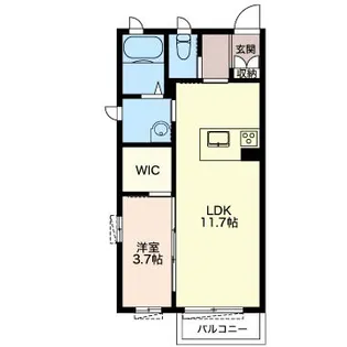 ピエールリヴィエール E【1階】の間取り