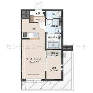 MIKASAレジデンス【1階】の間取り
