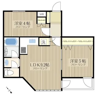 コルティーレ【2階】の間取り