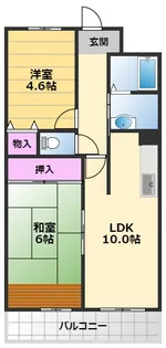 Champs Riviere【5階】の間取り