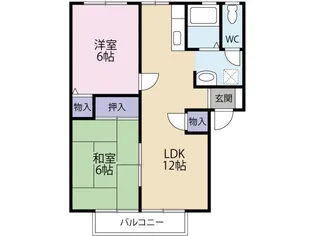 フレグランス・モリ B棟【1階】の間取り