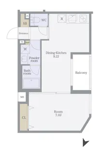 クィーンシティ板橋本町ラディウス【2階】の間取り