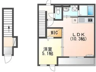 エクセルコートII【1階】の間取り