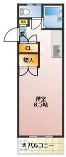 ハイツインディゴ【3階】の間取り