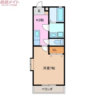 サンフォレスト24【1階】の間取り
