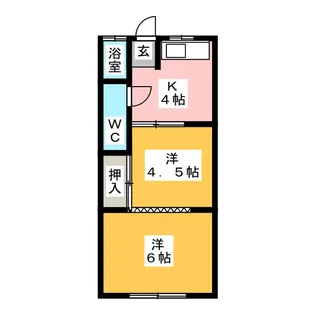 第一加登屋荘【2階】の間取り