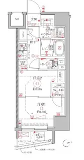 クレイシアIDZ上野【2階】の間取り