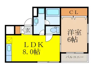 ウィング司【4階】の間取り