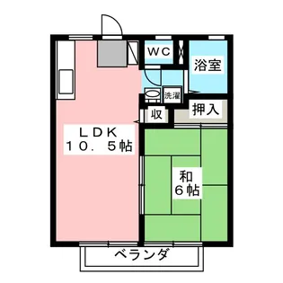 ハイツ21th A【2階】の間取り