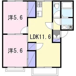 カーサ壱番館【2階】の間取り