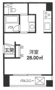 CREST六本木II【2階】の間取り