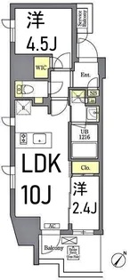 エル・セレーノ横浜関内プリマ【6階】の間取り