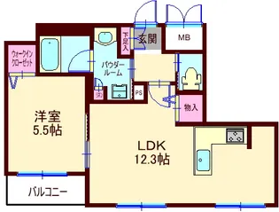 TRES【2階】の間取り