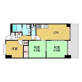 ライオンズマンション新大阪第6【12階】の間取り