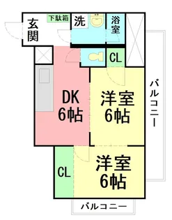 大井ビルマンション【2階】の間取り