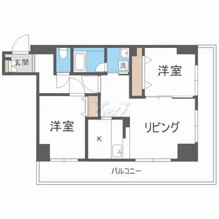 トゥー・プリエール【5階】の間取り