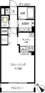 アバンシー緑町【1階】の間取り