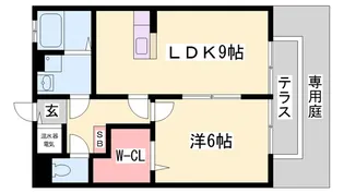 グランフォートB棟【1階】の間取り