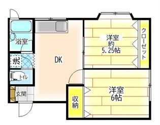 メゾンガリバー【2階】の間取り