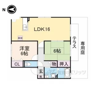 シャンテかしの木【2階】の間取り