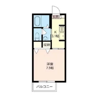 シャーメゾンよし乃【2階】の間取り
